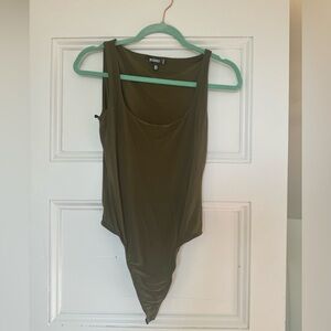 Misguided olive green body suit